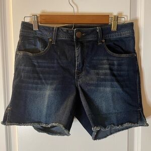 1822 Denim stretchy dark Blue Women's Shorts size 10